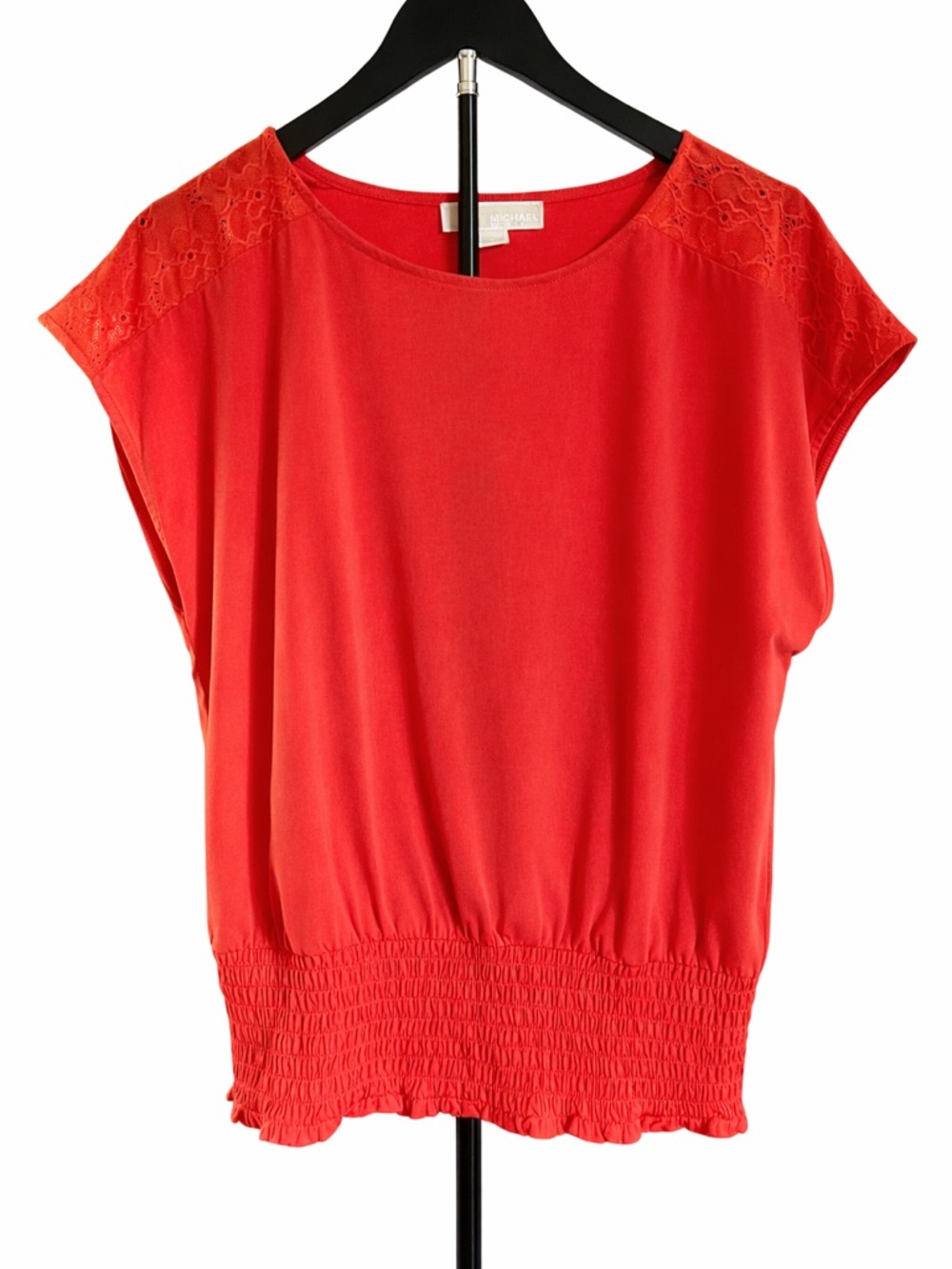 Michael Kors Orange Short Sleeve Blouse